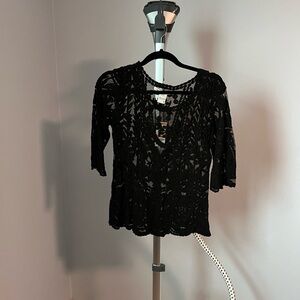 American Rag Black Lace Women's Blouse